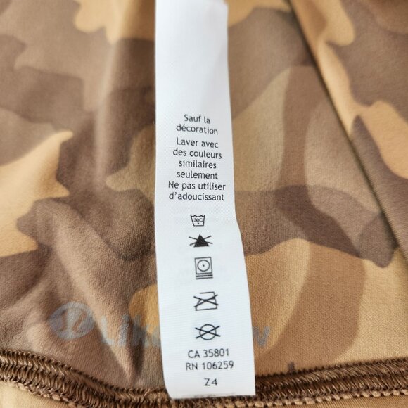 Lululemon Align High Rise Pant Camo Heritage 365 Camo Beige Womens Size 20 - Picture 11 of 13